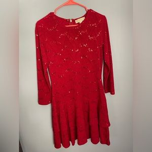 Michael Kors Medium Red Sparkly Dress